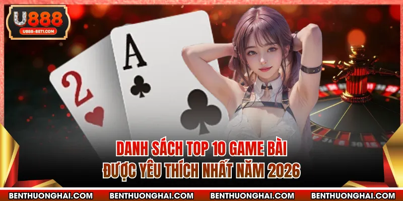 Danh sách top 10 game bài được yêu thích nhất năm 2026
